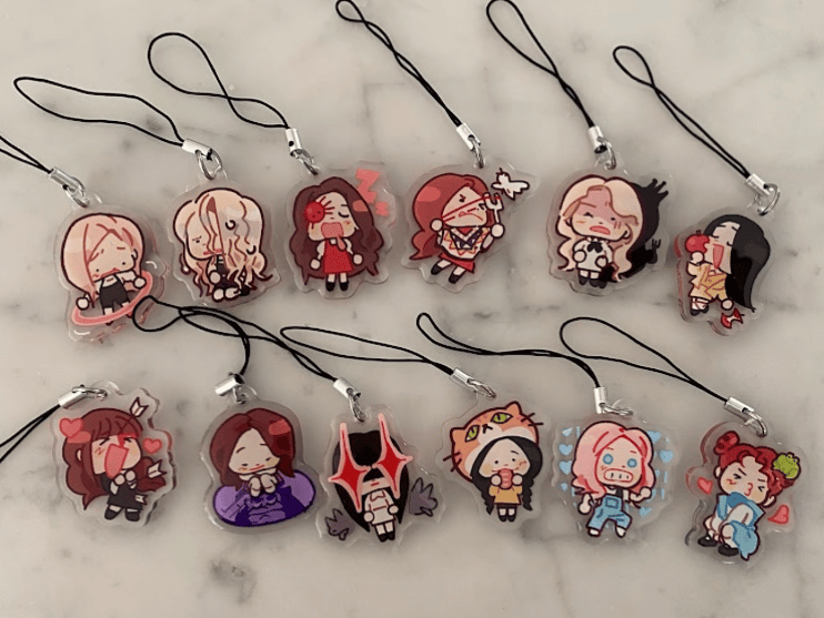 last chance) LOONA Solo Debut Acrylic Phone Charms | flapjastic's